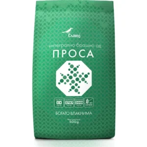 Brasno od prosa 500gr integralno bez glutena Slavuj