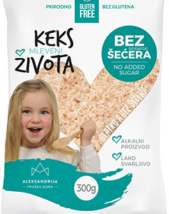 Mleveni keks bez glutena i bez dodatog šećera 300gr – Aleksandrija