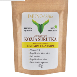 Liofilizovana kozja surutka sa limunom i bananom 50gr – The best of nature