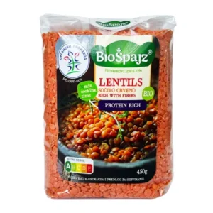 Crveno sočivo 450g Bio Spajz – organski proizvod