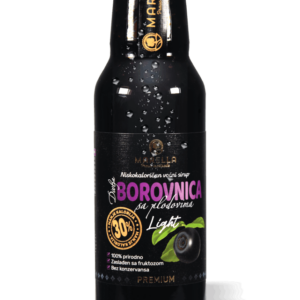 Niskokalorični voćni sirup od DIVLJE BOROVNICE sa plodovima 750ml
