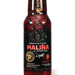 Niskokalorični voćni sirup od MALINE sa plodovima 750ml