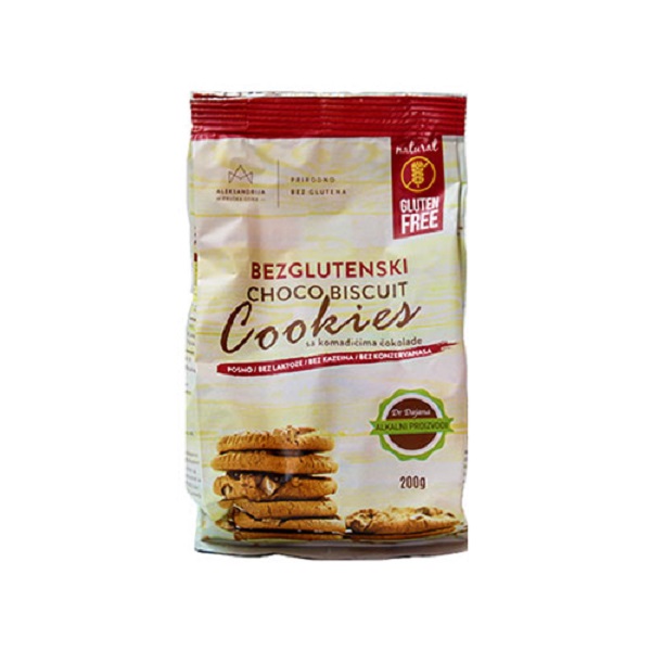 BEZGLUTENSKI CHOCO BISCUIT COOKIES ALEKSANDRIJA 200G