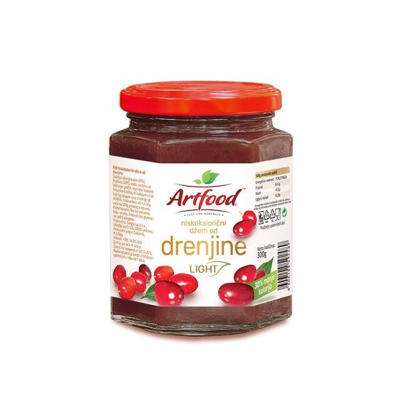 Dzem-od-drenjine.jpg DŽEM OD DRENJINA LIGHT ARTFOOD 300G