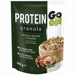 Granola-protein-cokolada.jpg Protein Go On granola sa čokoladom i jezgrastim voćem 300g