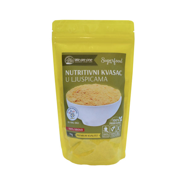 Nutritivni.we-are-one.jpg NUTRITIVNI KVASAC U LJUSPICAMA ORGANIC WE ARE ONE 70G