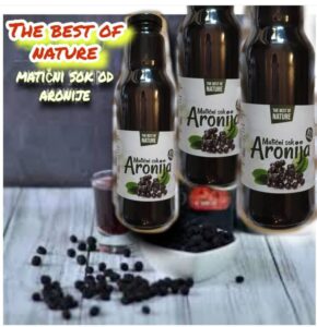 Maticni sok 100% aronija 750ml The best of nature