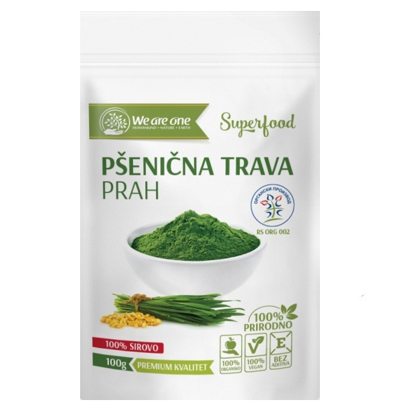 Psenicna-trava.jpg PŠENIČNA TRAVA ORGANIC WE ARE ONE 100G