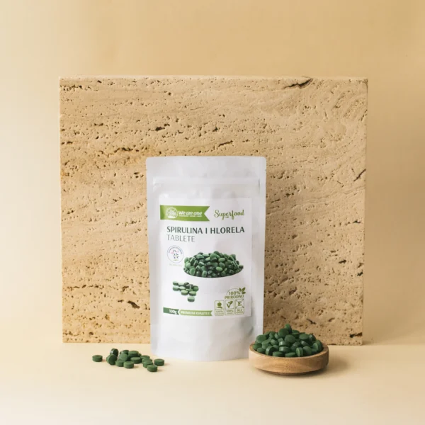 Spirulina-i-hlorela-tablete.webp Spirulina hlorela tablete 100g We Are One