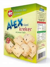 Slani kreker od prosa i lana 150gr Aleksandrija – bez glutena
