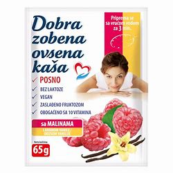 Dobra ovsena kasa malina vanila 65gr