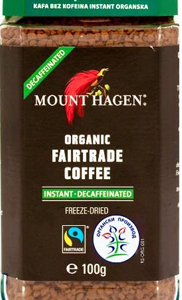 Instant kafa BEZ KOFEINA 100g MOUNT HAGEN – organski proizvod