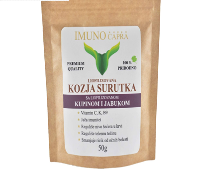 kozja-kupina-e1670195349780.png Liofilizovana kozja surutka sa kupinom i jabukom 50gr – The best of nature