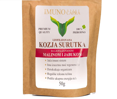 kozja-malina-e1670194748858.png Liofilizovana kozja surutka sa liofilizovanom malinom i jabukom 50gr – The best of nature