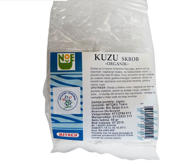 Kuzu skrob 50gr organski proizvod – Bio Špajz