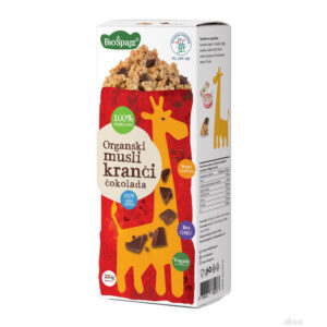 Musli kanči čokolada bio 250gr Bio Spajz