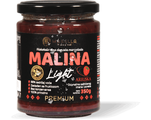 niskokaloricna-domaca-marmelada-malina-891x710-1.png Niskokalorična domaća marmelada MALINA 350gr Marella