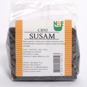 Crni susam 200g – organski proizvod