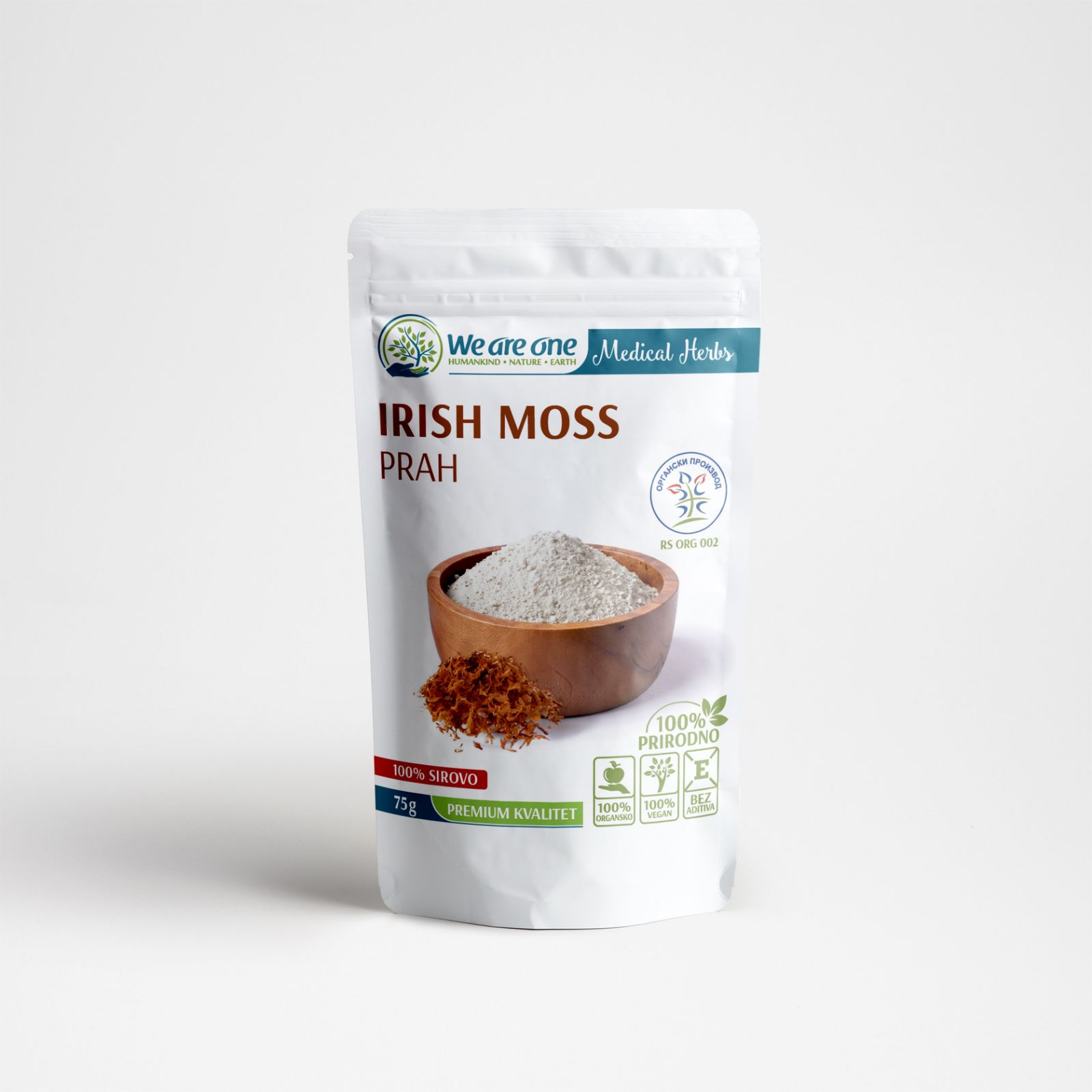 Irish Moss irska mahovina prah 75 g We Are One