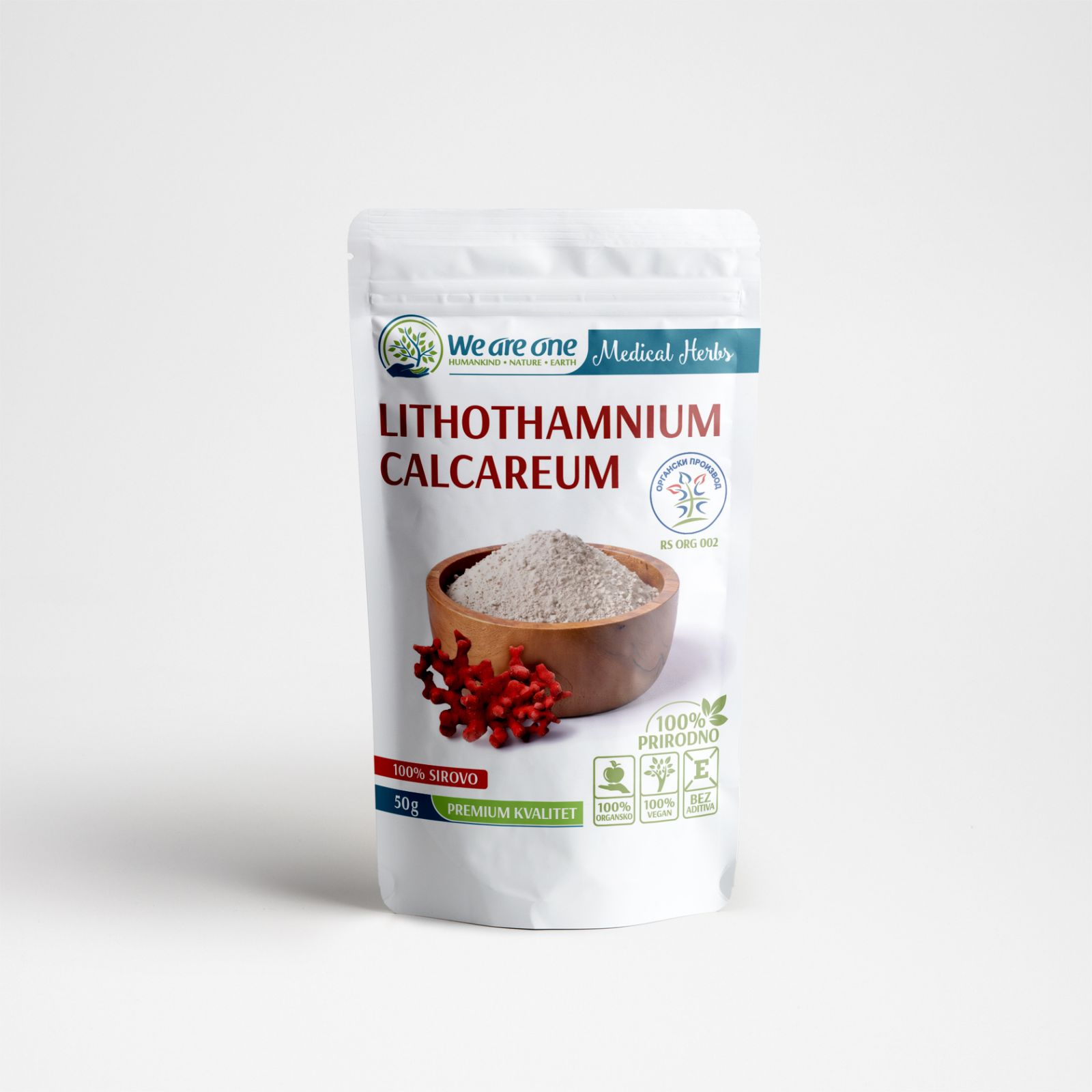 Lithothamnium calcareum organski prah 50 g We Are One